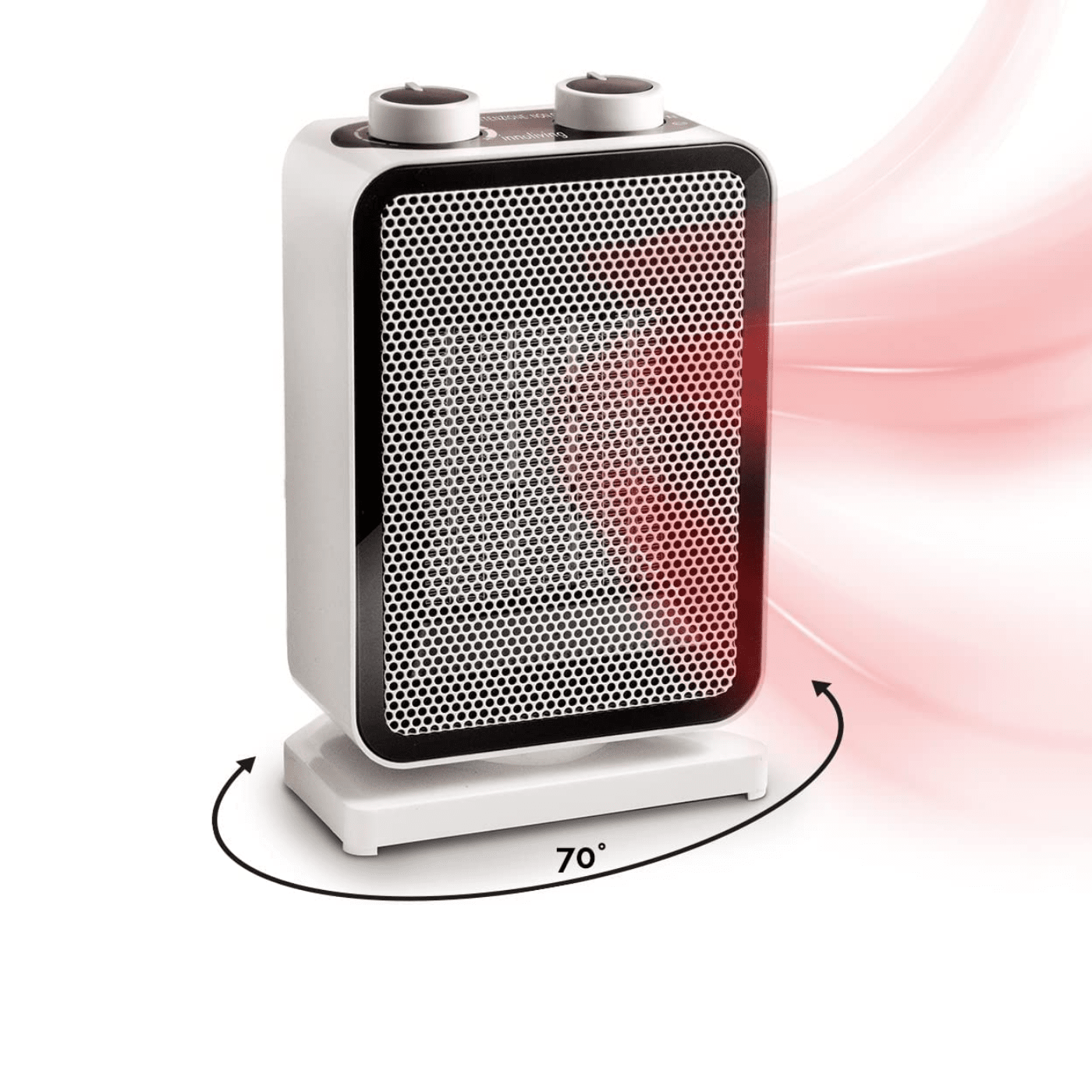 Termoventilatore Regolabile con Rotazione Automatica, Innoliving INN-579