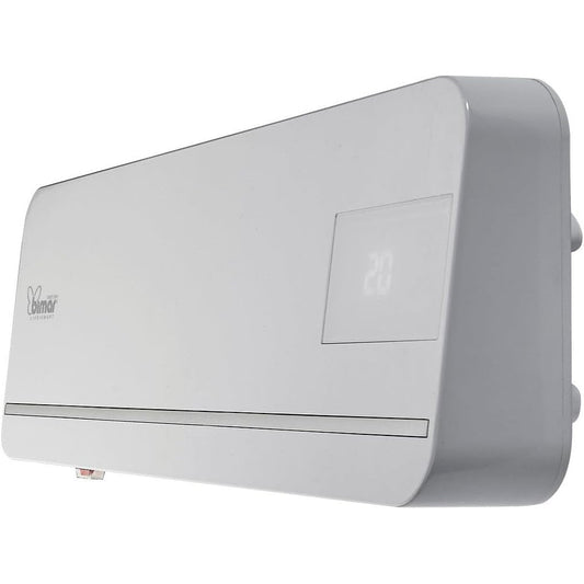 Bimar HP131 Termoventilatore a Parete Wi-Fi, Eroga Potenza in Base alla Temperatura Ambiente. Termoventilatore con Telecomando, App, Controllo Vocale, Programmatore e Oscillazione Automatica