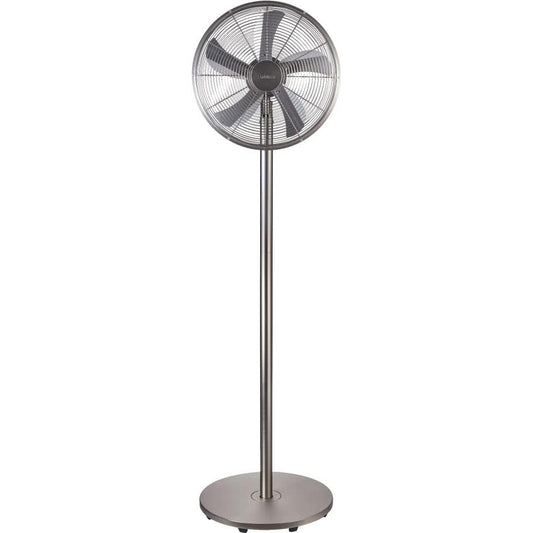 bimar VPM411 Ventilatore a Piantana Altezza max 167 cm in Metallo, Ventilatore Silenzioso con Selettore 0+3 Velocità, Elica Ø 40 cm con 5 Pale, Motore 60W, Tasto Oscillazione Destra-Sinistra