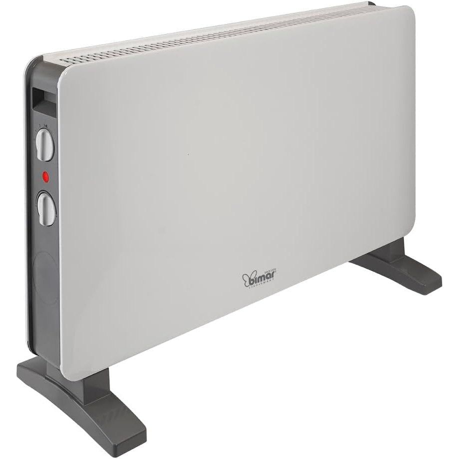 Bimar INB-HC512 Termoconvettore a Convezione Naturale in Filo Metallico, Stufa Elettrica con Ventilatore Turbo 2000W, 2 Potenze di Riscaldamento, Termostato Regolabile, Silenzioso e Trasportabile