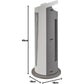 Bimar HP129 Stufetta Elettrica a Colonna, Termoventilatore PTC Elettrico 2000W a Basso Consumo, Termostato Regolabile e 2 Potenze di Riscaldamento, Oscillazione Automatica Destra-Sinistra