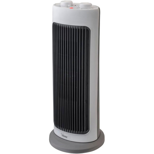 Bimar INB-HP128 Stufetta Elettrica a Colonna, Termoventilatore PTC Elettrico 2000W a Basso Consumo, Termostato Regolabile e 2 Potenze di Riscaldamento, Oscillazione Automatica Destra-Sinistra