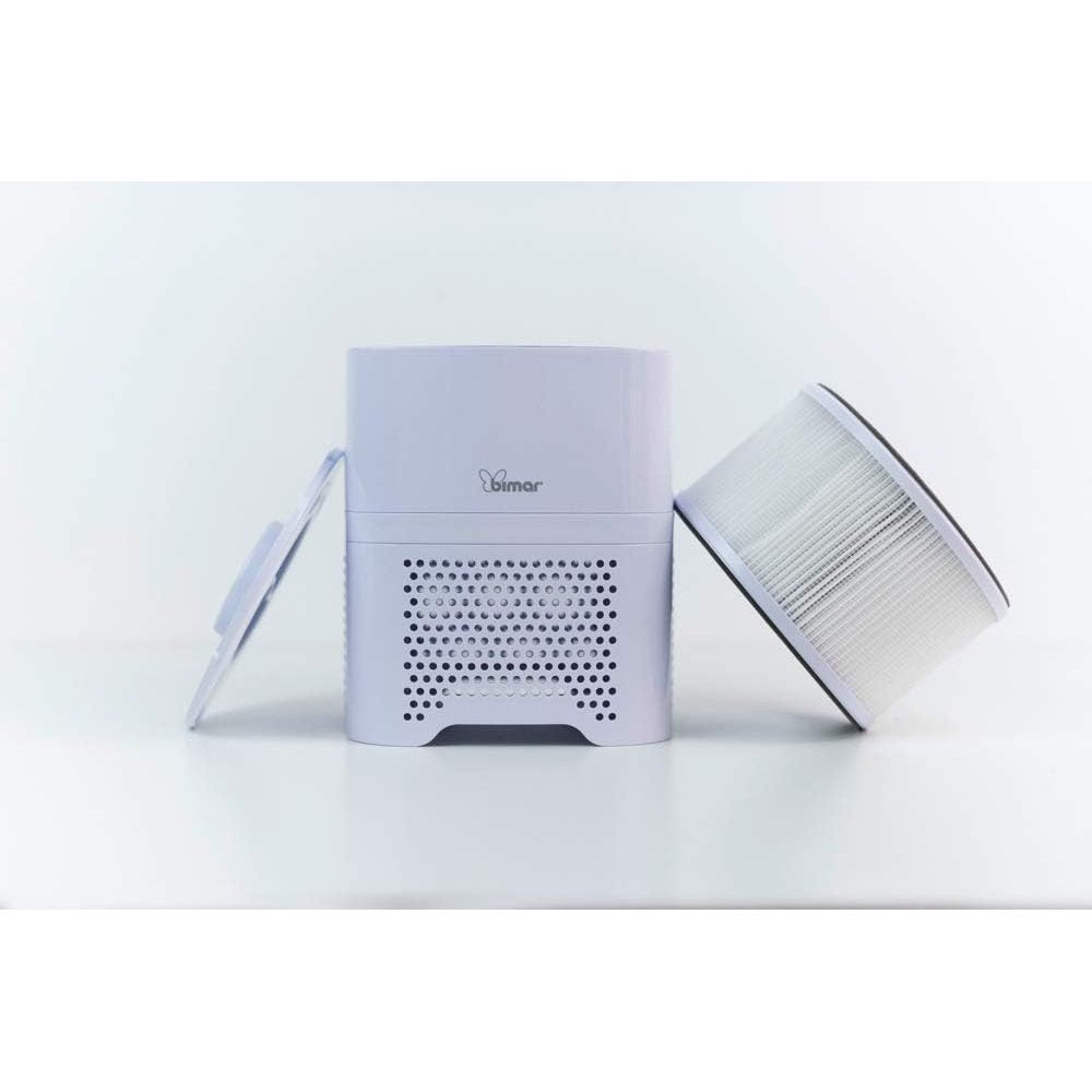 Bimar PA95 Purificatore d'aria con Filtro HEPA H13 ad Alta Filtrazione, Filtro a Carboni Attivi e Filtro a Rete in Tessuto. Purificatore Aria Elimina Odori, Allergie, Pollini, Fumo per Casa o Ufficio