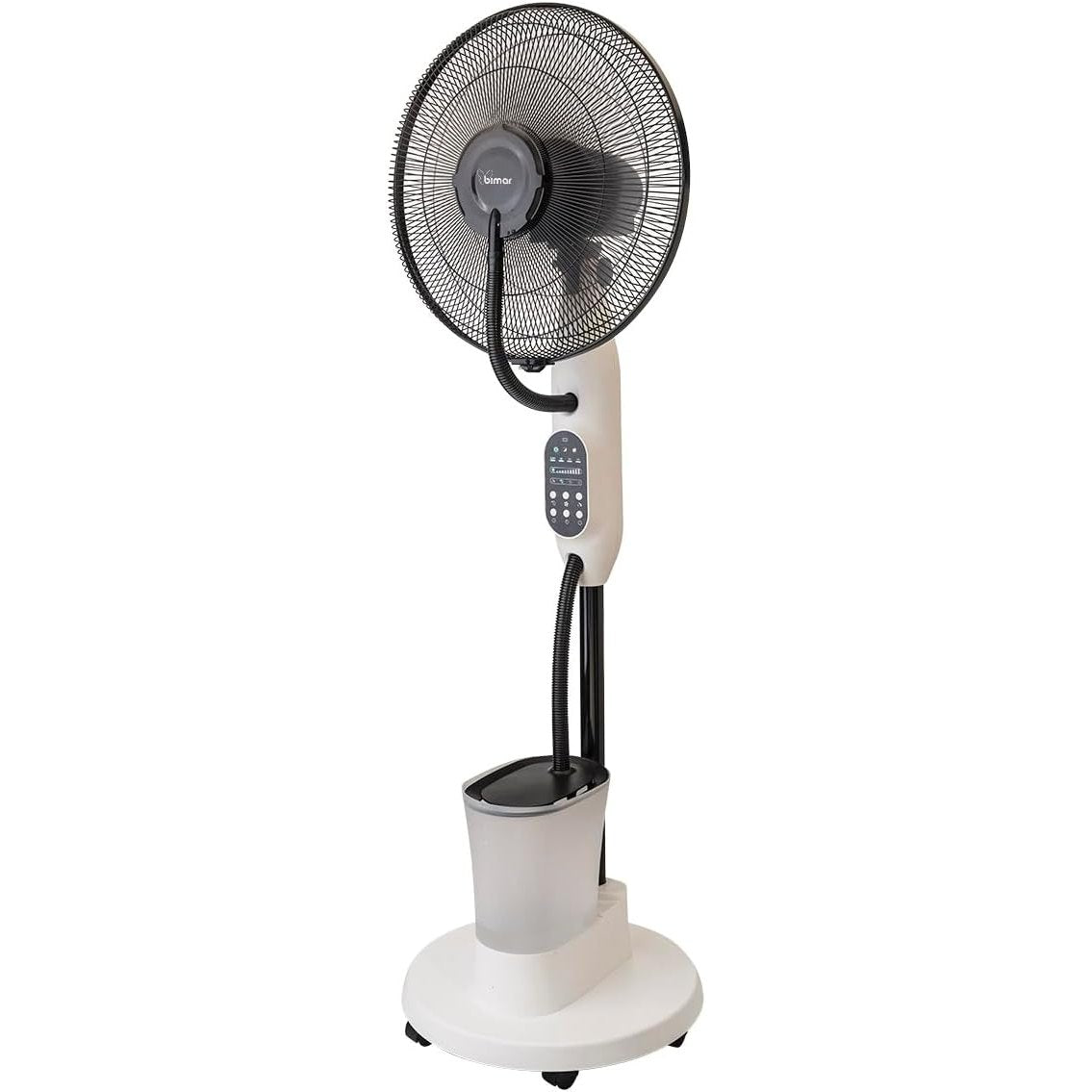 bimar VPN42 Ventilatore a Piantana con Nebulizzatore e Ventilazione Intensità Aria Regolabili. Ventilatore Elettronico 3 Velocità con Timer e Telecomando. Elica Ø 40 cm con 3 Pale