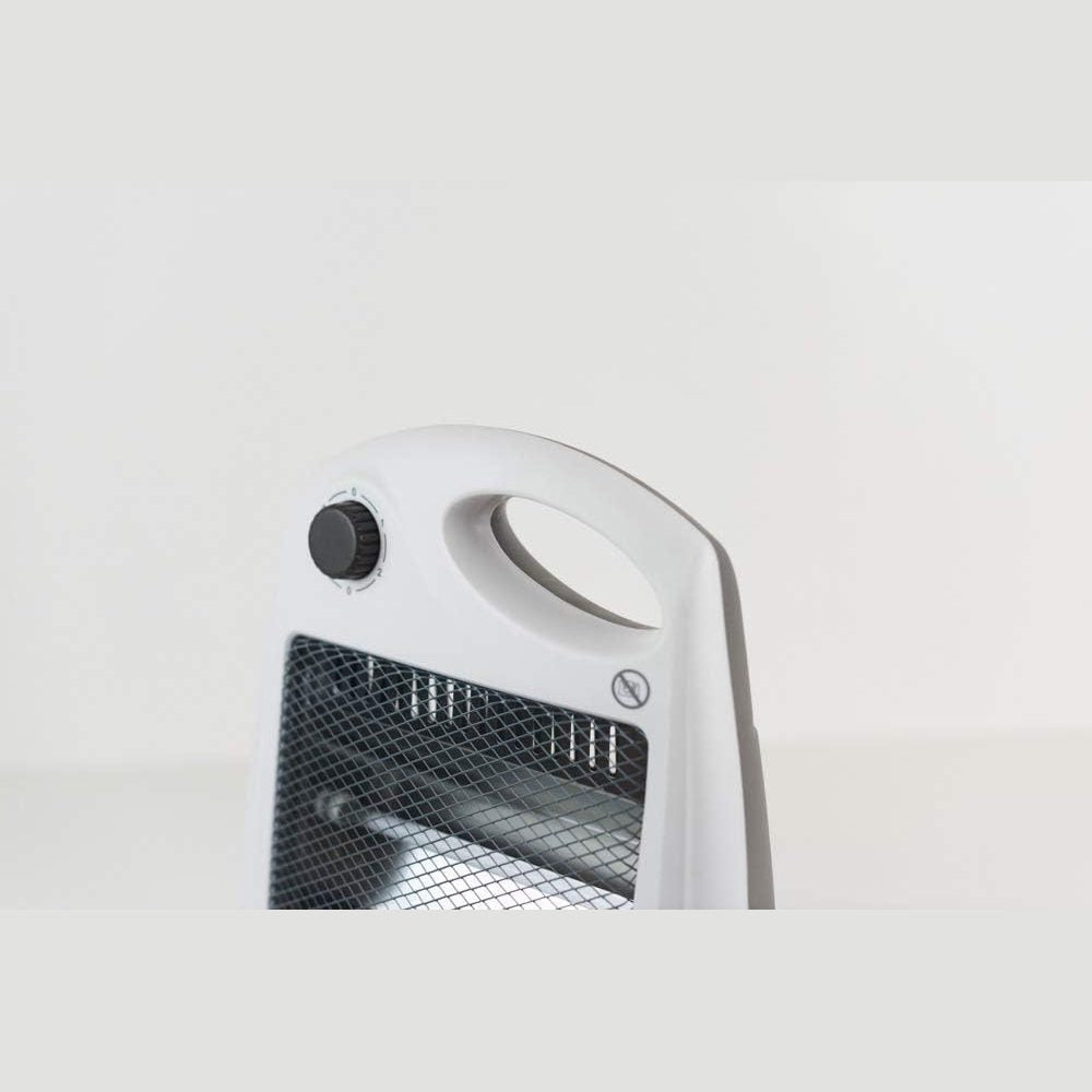bimar HR304 Stufetta a infrarossi, Stufetta Elettrica a Basso Consumo 800W per Ambienti Piccoli da Esterno/Interno, 2 Resistenze Stufa al Quarzo e 2 Potenze Riscaldamento, Radiatore Portatile