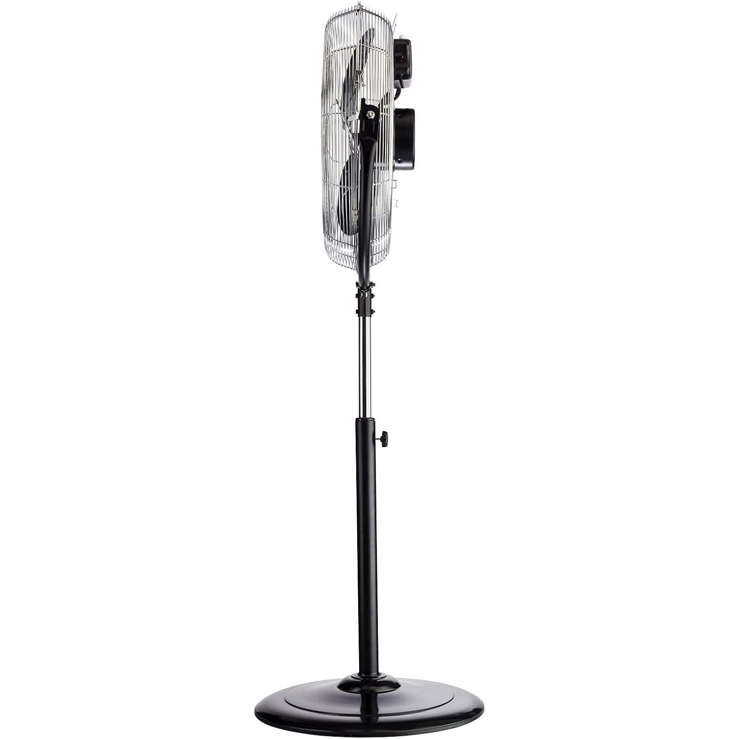 bimar VPS58 Ventilatore a Piantana ad Alta Velocità con Altezza Regolabile (max 138cm), Ventilatore Piantana con Selettori Velocità, Elica Ø45 cm con 3 Pale, Motore da 100W.