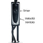Innoliving Ventilatore a Piantana con Nebulizzatore INN-531, 3 Velocità, Getto Regolabile, Serbatoio 3L, Oscillazione e Inclinazione Regolabile, Timer 60 Min, Potenza 75W, Base Rotonda, Design Classic