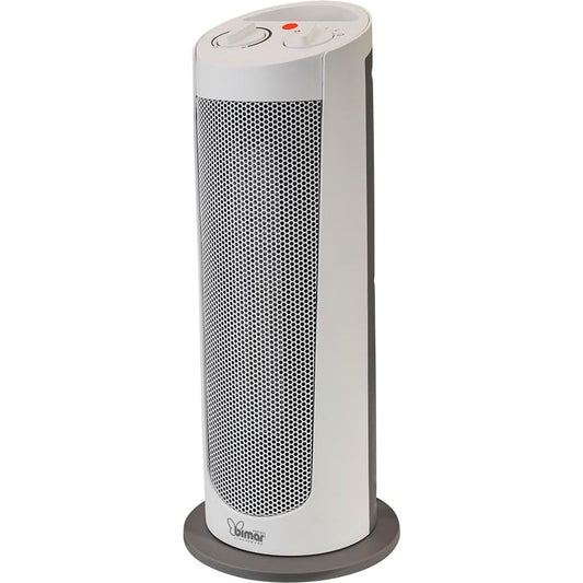 Bimar INB-HP129 Stufetta Elettrica a Colonna, Termoventilatore PTC Elettrico 2000W a Basso Consumo, Termostato Regolabile e 2 Potenze di Riscaldamento, Oscillazione Automatica Destra-Sinistra
