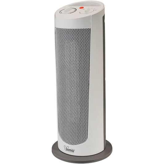 Bimar HP129 Stufetta Elettrica a Colonna, Termoventilatore PTC Elettrico 2000W a Basso Consumo, Termostato Regolabile e 2 Potenze di Riscaldamento, Oscillazione Automatica Destra-Sinistra