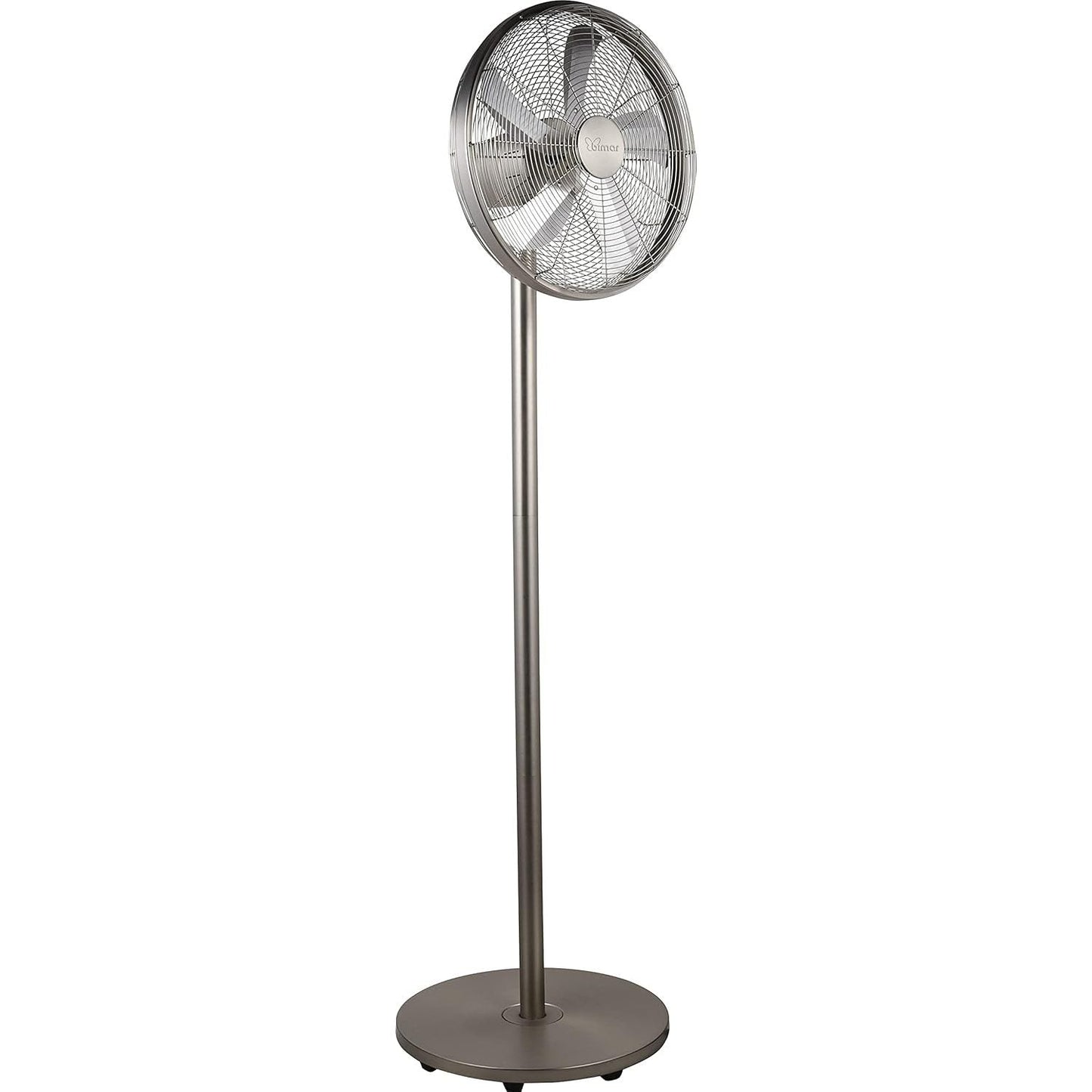 bimar VPM411 Ventilatore a Piantana Altezza max 167 cm in Metallo, Ventilatore Silenzioso con Selettore 0+3 Velocità, Elica Ø 40 cm con 5 Pale, Motore 60W, Tasto Oscillazione Destra-Sinistra