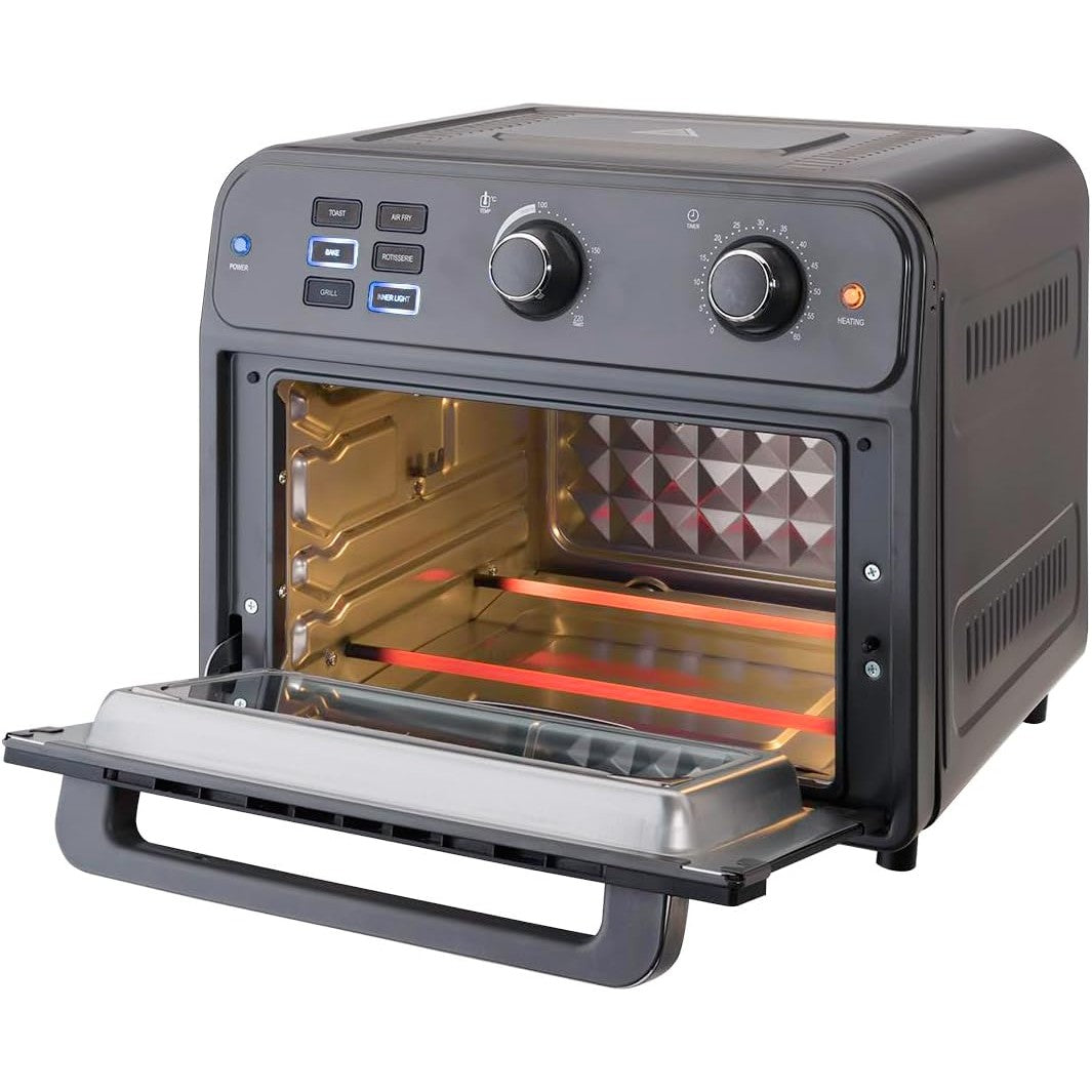 Bimar B220 Friggitrice ad aria, Fornetto elettrico cottura Air Fry, Forno elettrico Prontoforno ventilato 22 litri, Potenza 1800 W, Temperatura max 220°C, 5 programmi di cottura, Frittura senza olio