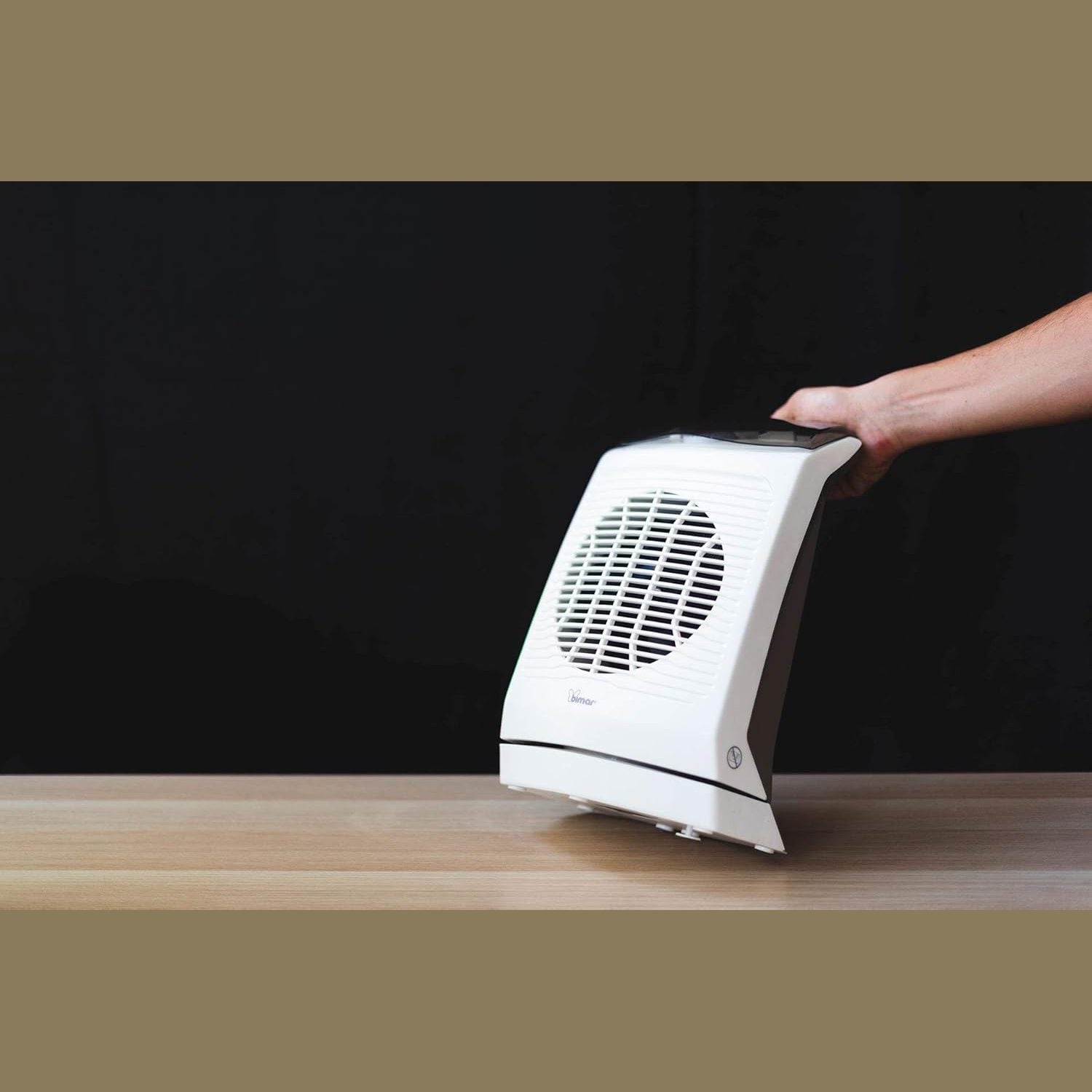 bimar HF201 Termoventilatore Elettrico Portatile, Bagno, stufetta elettrica Basso consumo, Scaldino, Timer 24h, Aria Calda, Silenzioso, Riscaldamento Ambiente, Tripla Sicurezza