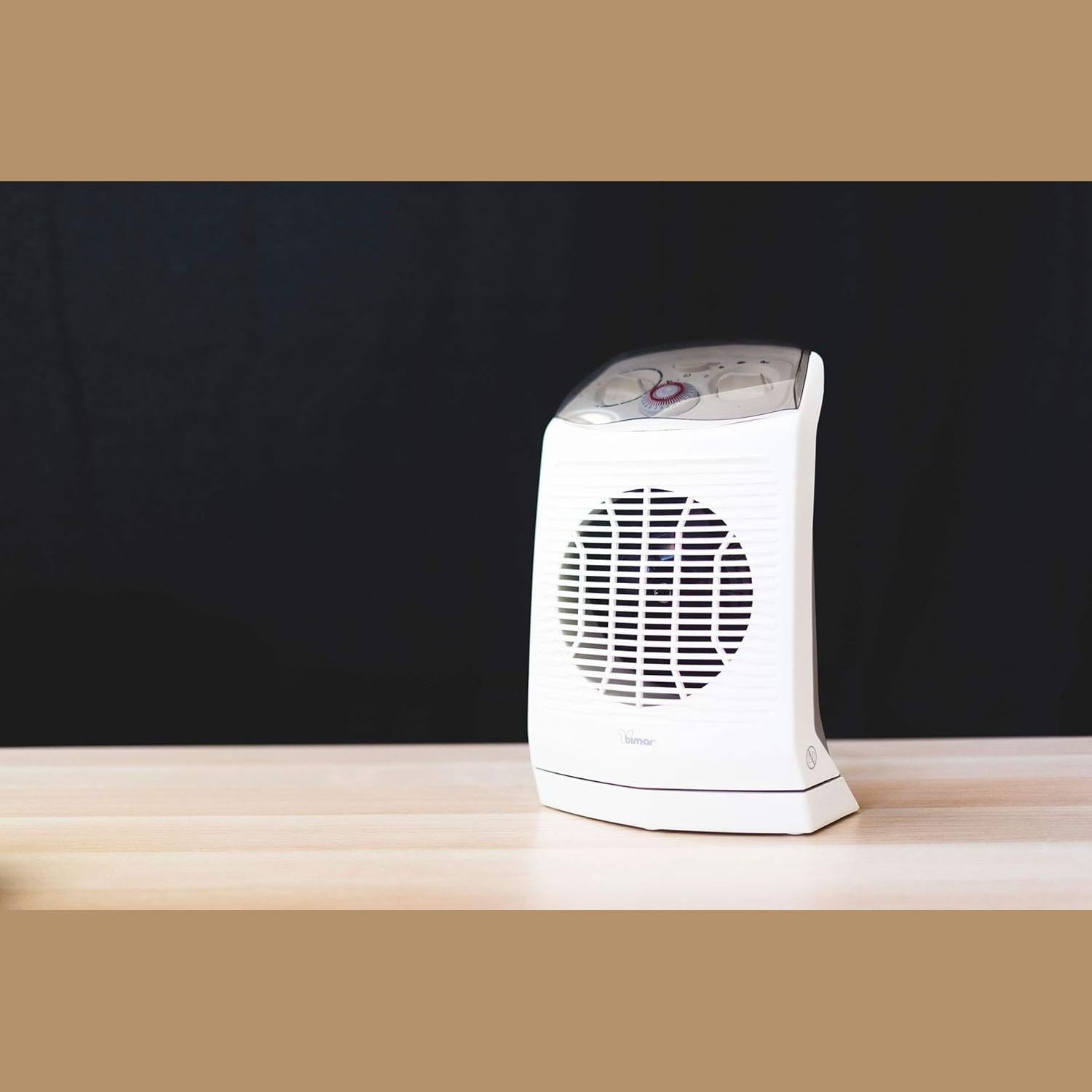 bimar HF201 Termoventilatore Elettrico Portatile, Bagno, stufetta elettrica Basso consumo, Scaldino, Timer 24h, Aria Calda, Silenzioso, Riscaldamento Ambiente, Tripla Sicurezza