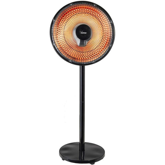 Bimar HR320 Stufa radiante a parabola Solemio, Lampada riscaldante, Stufa radiante infrarossi, Stufa portatile, Potenza regolabile, Oscillazione automatica, Con interruttore di sicurezza ribaltamento