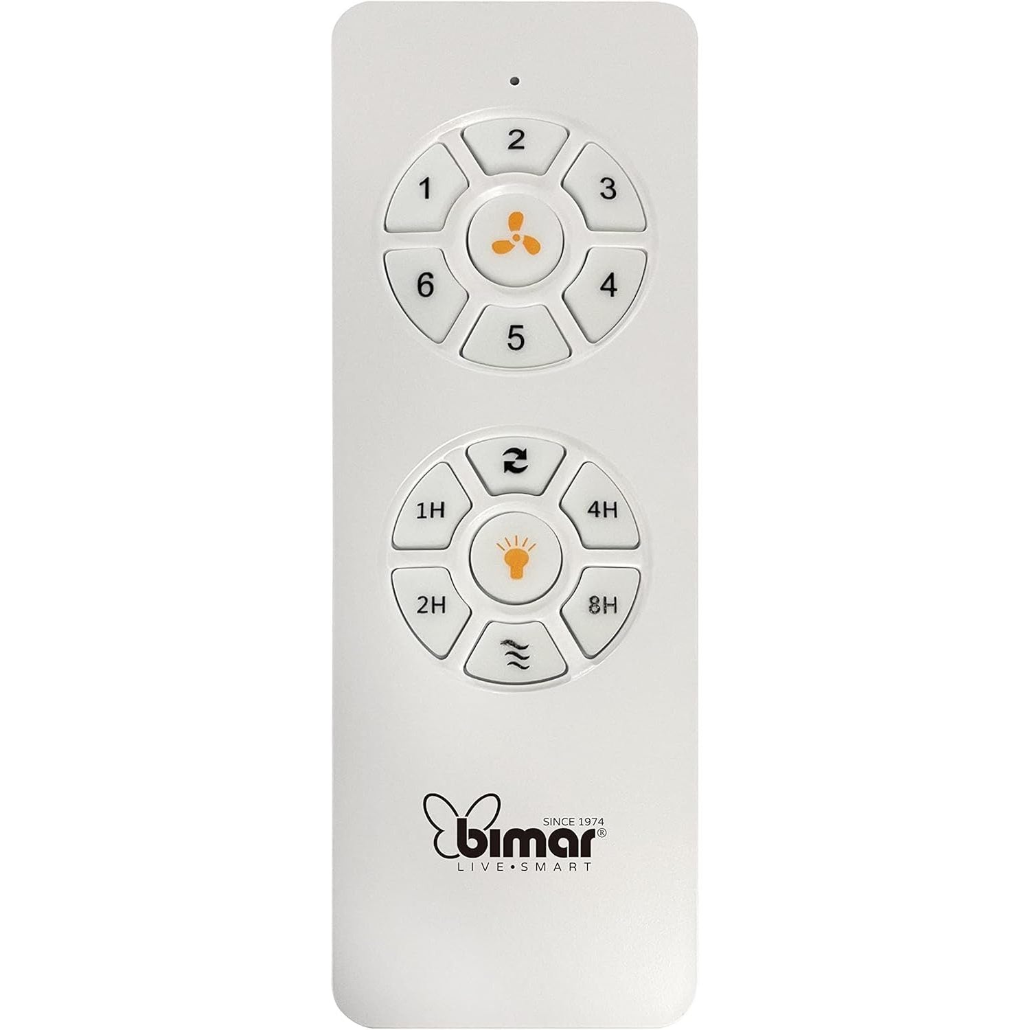 bimar Wi-Fi Ventilatore da soffitto, Ventilatore soffitto, con 3 Pale, Timer da 1 a 8 ore, Ventilatore con Telecomando, App e Controllo Vocale, Motore Silenzioso (Ø 132)