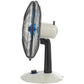 Bimar VT455 Ventilatore da Tavolo Silenzioso 60W, Elica Ø 40cm con 3 Pale in Alluminio, Pannello Comandi con Manopola Retroilluminata, Ventilatore da Scrivania a 3 Velocità, Orientabile Alto e Basso