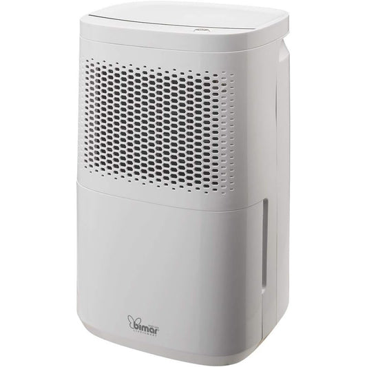 Bimar INB-DEU314 Deumidificatore Ambiente casa capacità 10l / 24h, deumidificatore Portatile Camera da Letto, Bagno, Zona Giorno, Garage. Corpo in Plastica Bianco, Maniglia Integrata, Serbatoio da 2,2l