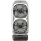 bimar VTR2 Ventilatore portatile, Ventilatore da tavolo, Ventilatore senza filo, Bi-elica, autonomia 6 h½, 3 velocità, Timer 8h, Con telecomando, 2 Ventole orientabili, Cavo USB