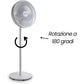 Innoliving Ventilatore a Piantana Slim INN-532, Design Elegante, Diametro 40 cm, 3 Velocità, 6 Pale, Inclinazione Verticale Regolabile, Oscillazione Automatica, Base Stabile, Potenza 45W