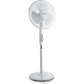 Innoliving Ventilatore a Piantana INN-503ROUNDR con Telecomando, Griglia Mesh, Diametro 40 cm, 3 Velocità, Oscillazione, Altezza Regolabile, Base Rotonda Con Telecomando