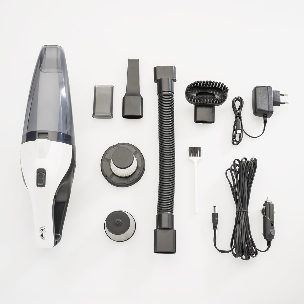 bimar ASP1 Aspirapolvere portatile, Aspirapolvere senza fili, Aspira briciole elettrico senza filo,Aspirapolvere auto, Batteria ricaricabile,Filtro Hepa,Con accessori,Per auto, casa e spazi ristretti