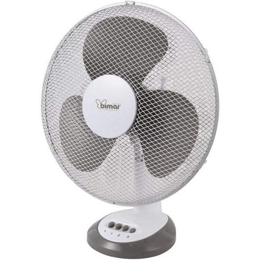 bimar VT415 Ventilatore, Ventilatore da Tavolo 40 cm con Selettore 3 Velocità, Elica con 3 Pale, Orientabile Destra - Sinistra, Inclinazione Regolabile Alto - Basso, Motore da 45W