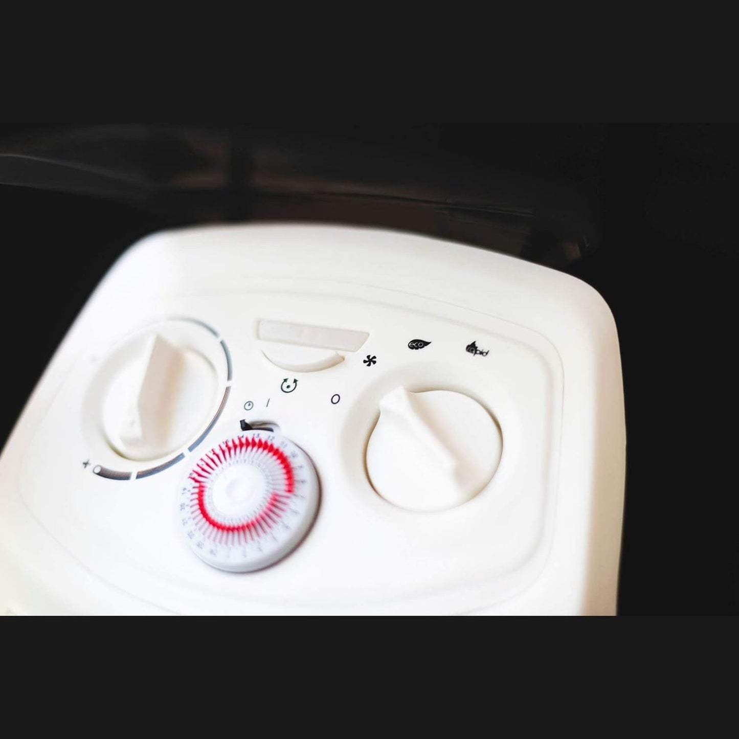 bimar HF201 Termoventilatore Elettrico Portatile, Bagno, stufetta elettrica Basso consumo, Scaldino, Timer 24h, Aria Calda, Silenzioso, Riscaldamento Ambiente, Tripla Sicurezza