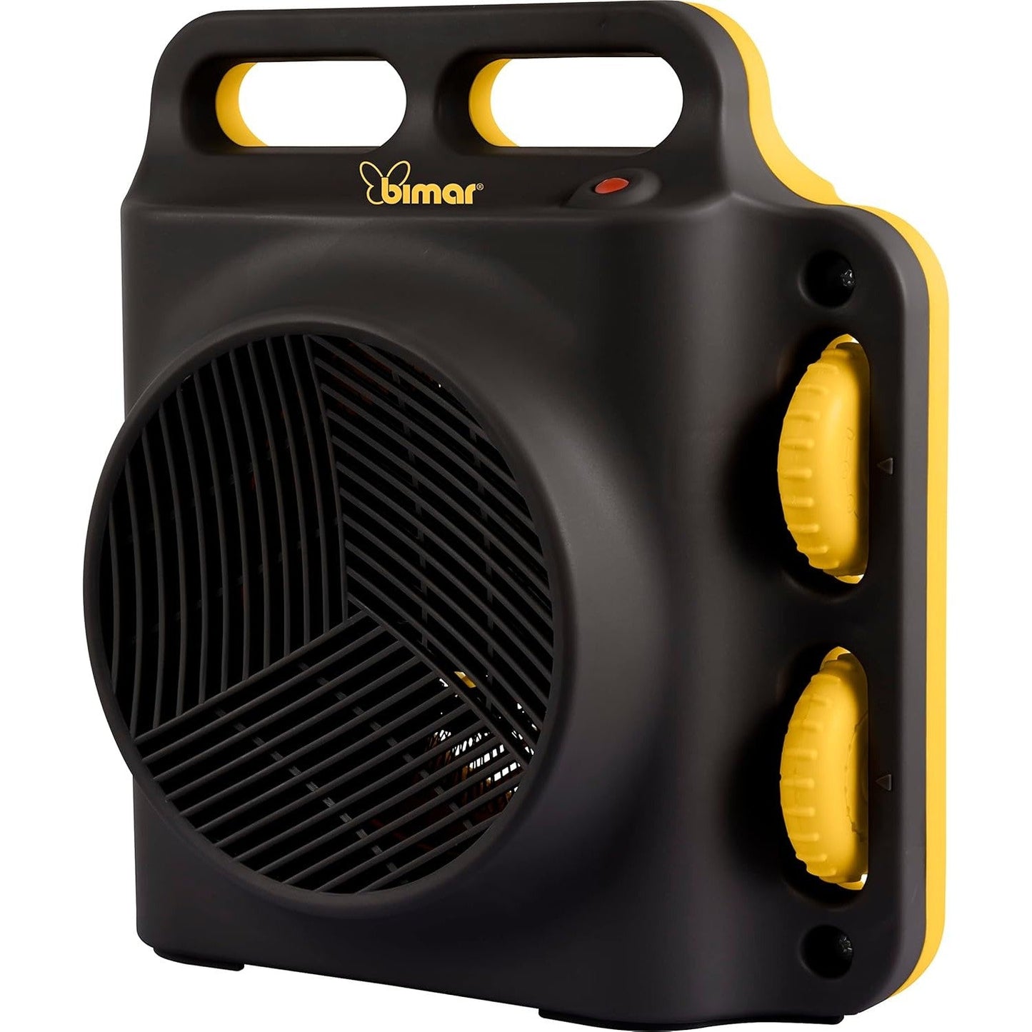 Bimar HF208 Stufa Elettrica Termoventilatore Elettrico da 2000W con Termostato Regolabile, Funzione Ventilazione e 2 Potenze di Riscaldamento. Corpo in Plastica con Maniglia Integrata