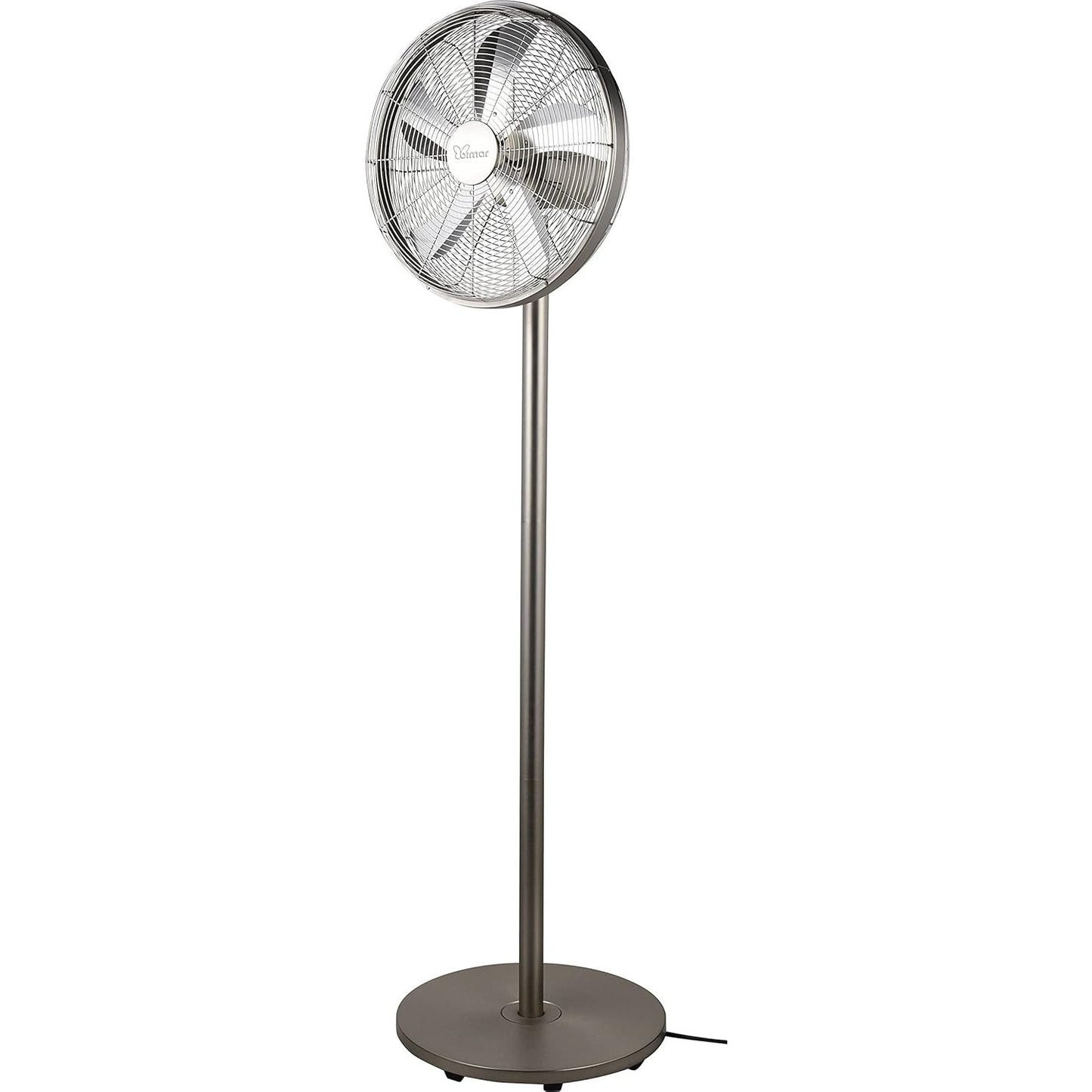 bimar VPM411 Ventilatore a Piantana Altezza max 167 cm in Metallo, Ventilatore Silenzioso con Selettore 0+3 Velocità, Elica Ø 40 cm con 5 Pale, Motore 60W, Tasto Oscillazione Destra-Sinistra