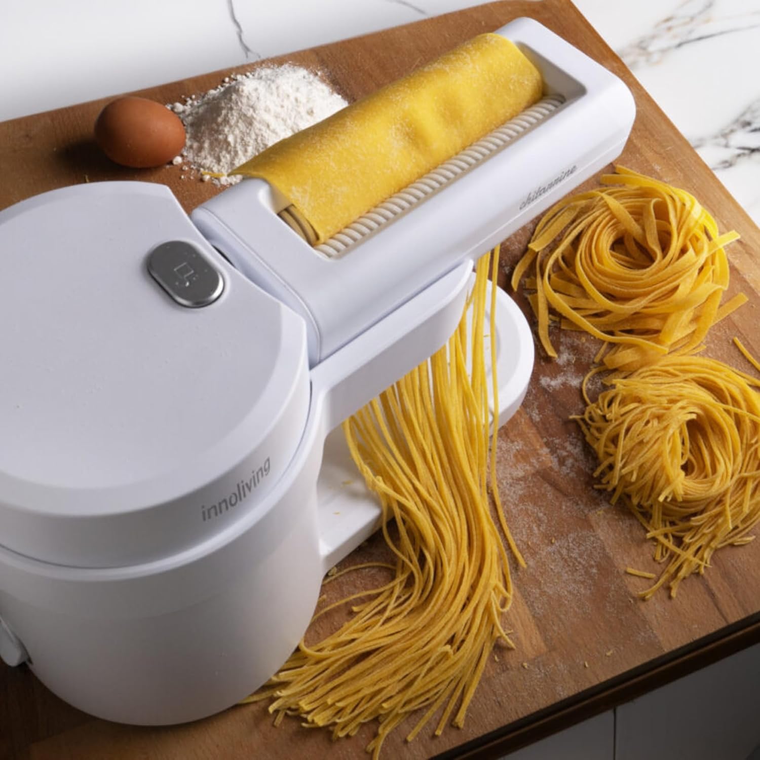 Innoliving Macchina Elettrica Sfogliatrice per Pasta Fatta in Casa INN-783