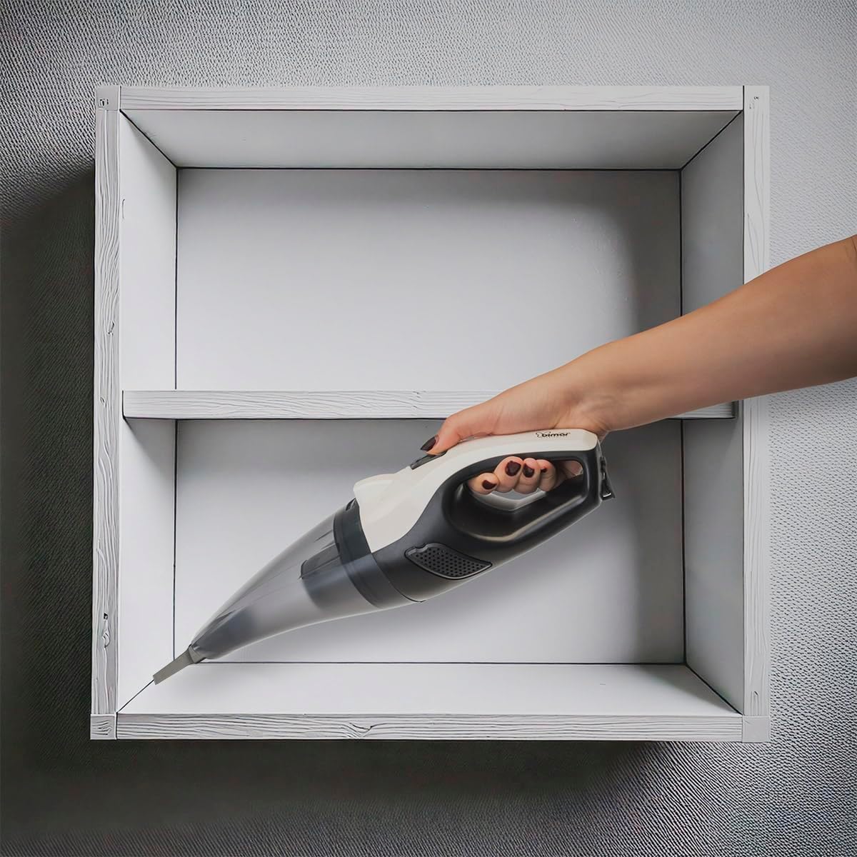 bimar ASP1 Aspirapolvere portatile, Aspirapolvere senza fili, Aspira briciole elettrico senza filo,Aspirapolvere auto, Batteria ricaricabile,Filtro Hepa,Con accessori,Per auto, casa e spazi ristretti