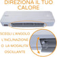 BIMAR AMA05 Termoventilatore da Bagno Ceramico - Termoventilatore Basso Consumo - Scaldabagno Elettrico 2000W - Caldobagno - Termoventilatore da parete con Telecomando e Programmatore Settimanale