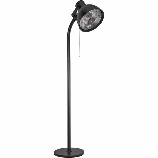Bimar INB-HR311 Stufa elettrica da Esterno, stufetta Alogena Radiante a Piantana, Lampada Riscaldante Elettrica per Esterno Potenza 2000W, 3 Potenze di Riscaldamento, in Alluminio, Orientabile Alto/Basso