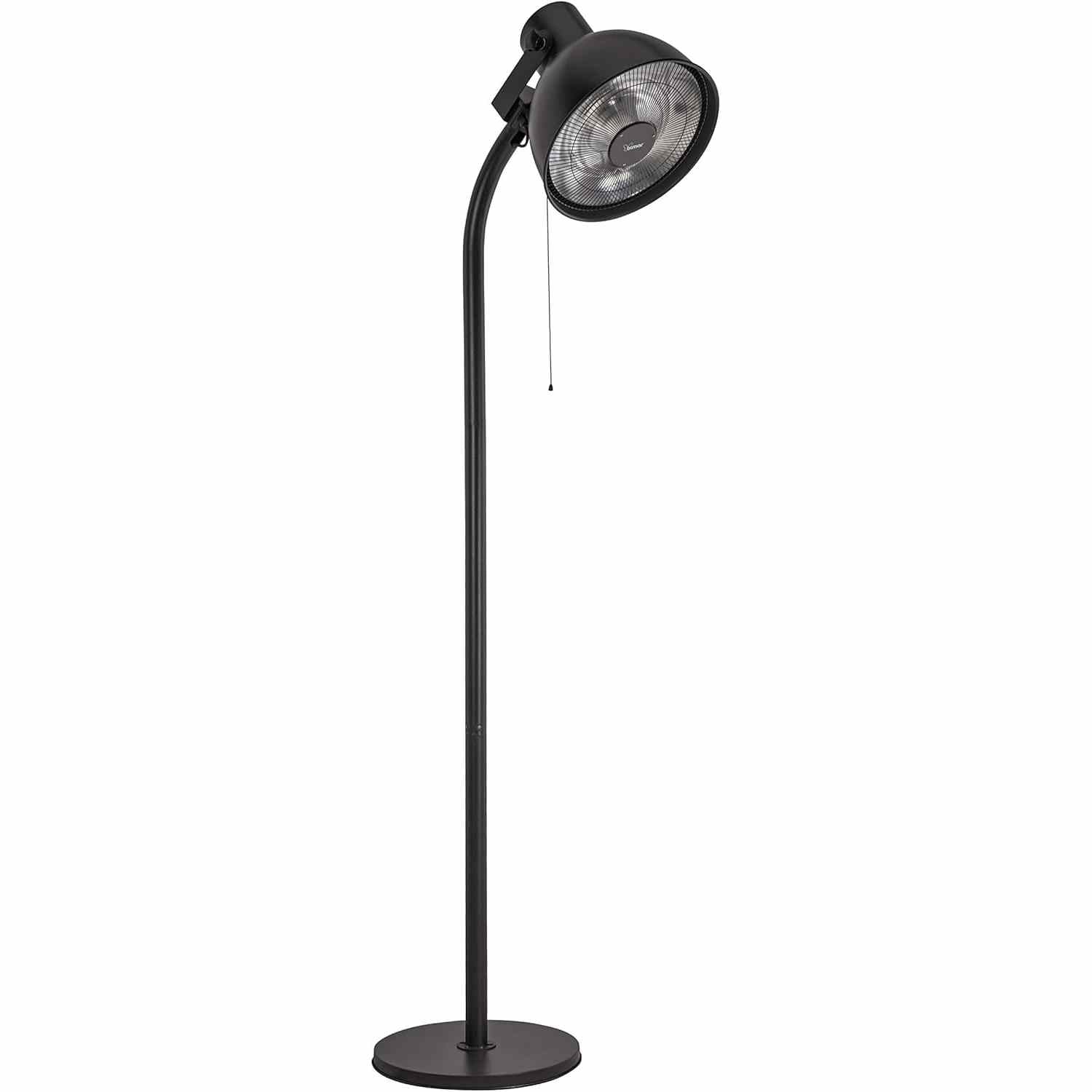 bimar HR311 Stufa elettrica da Esterno, stufetta Alogena Radiante a Piantana, Lampada Riscaldante Elettrica per Esterno Potenza 2000W, 3 Potenze di Riscaldamento, in Alluminio, Orientabile Alto/Basso