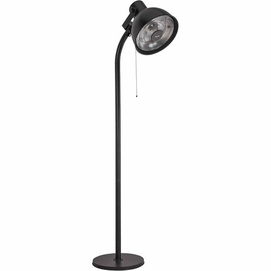 bimar HR311 Stufa elettrica da Esterno, stufetta Alogena Radiante a Piantana, Lampada Riscaldante Elettrica per Esterno Potenza 2000W, 3 Potenze di Riscaldamento, in Alluminio, Orientabile Alto/Basso