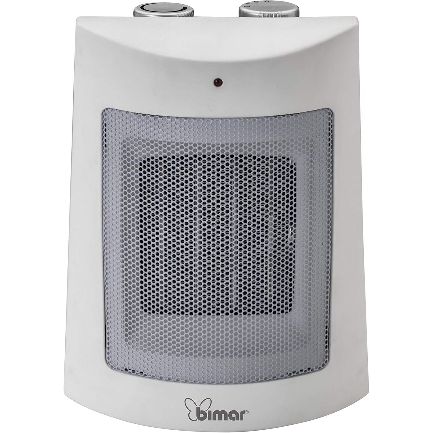 Bimar HP108 Stufetta Elettrica, Termoventilatore Elettrico da 1500W a Basso Consumo con Termostato Regolabile e 2 Potenze di Riscaldamento, Corpo in Plastica con Maniglia Integrata