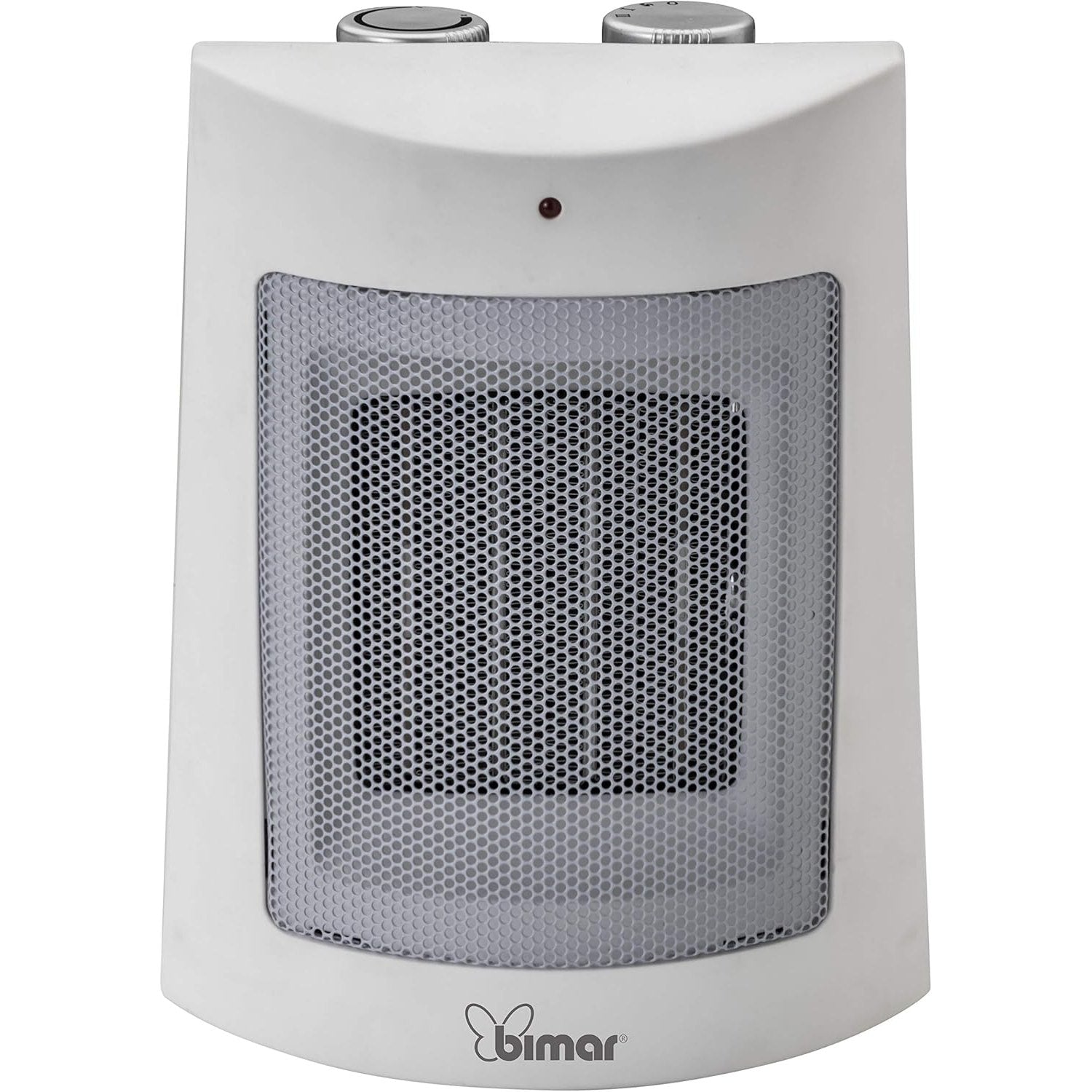 Bimar HP108 Stufetta Elettrica, Termoventilatore Elettrico da 1500W a Basso Consumo con Termostato Regolabile e 2 Potenze di Riscaldamento, Corpo in Plastica con Maniglia Integrata