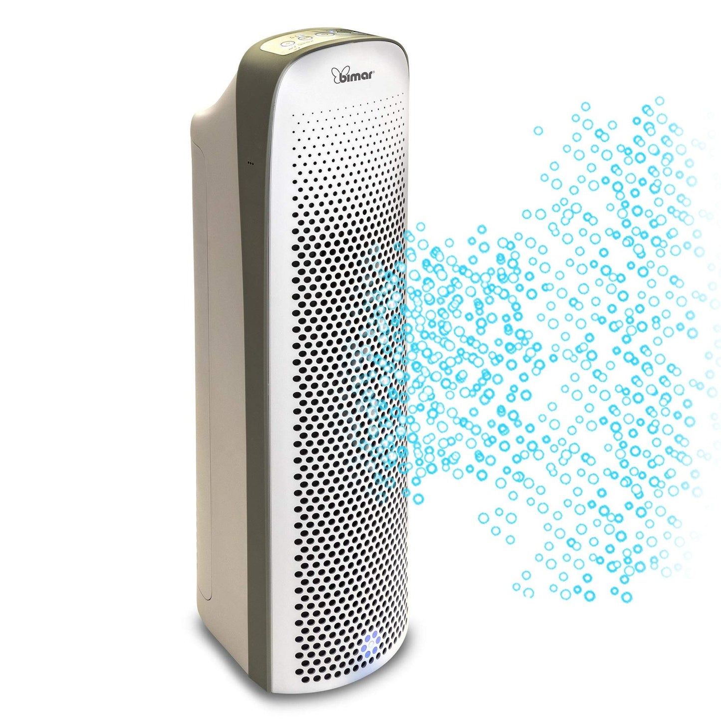 bimar PA98 Purificatore Aria WiFi con Filtro HEPA Alta Filtrazione a Carboni Attivi. Purificatore Aria Elimina Odori, Allergie, Pollini, Fumo per Casa o Ufficio. Controllo vocale