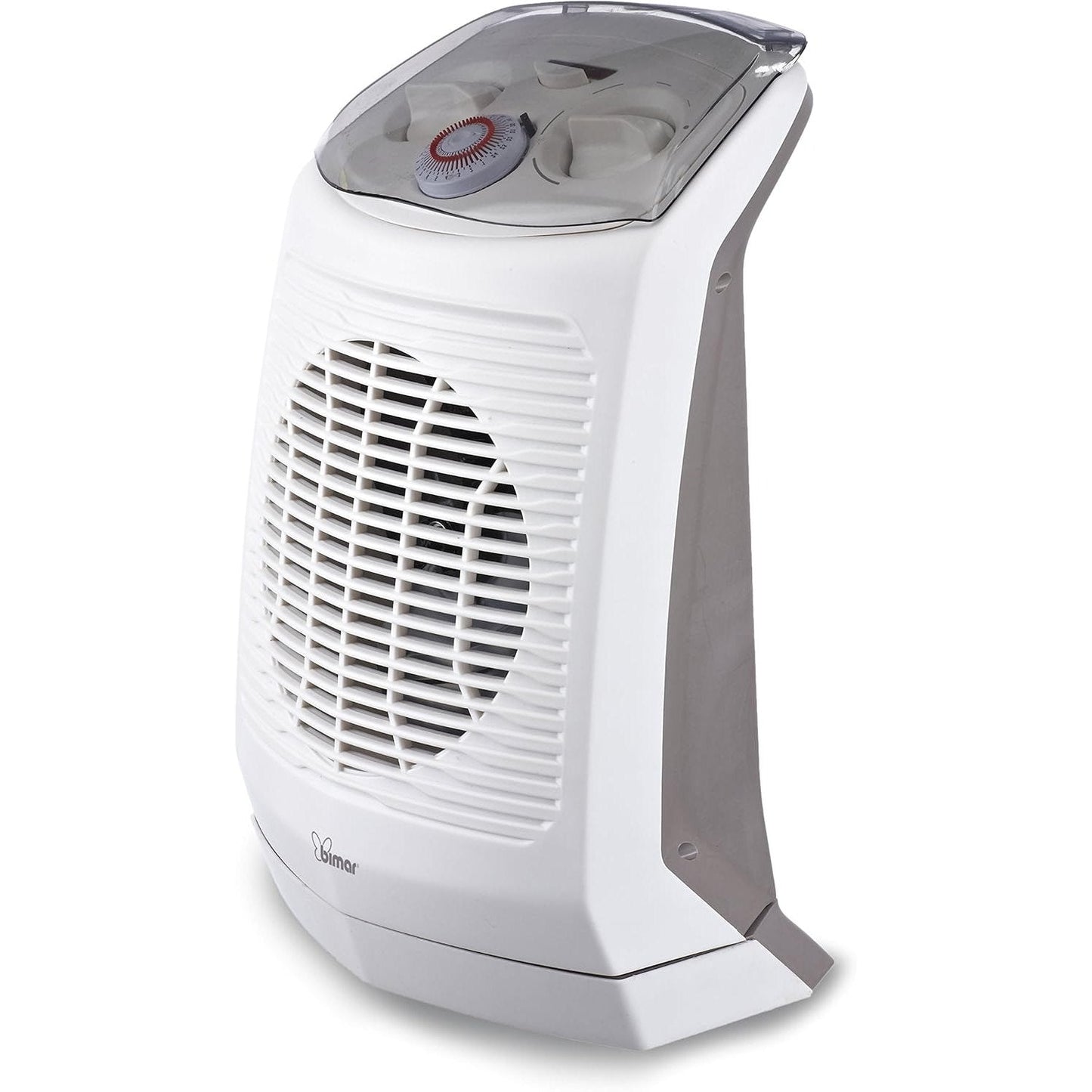 bimar HF201 Termoventilatore Elettrico Portatile, Bagno, stufetta elettrica Basso consumo, Scaldino, Timer 24h, Aria Calda, Silenzioso, Riscaldamento Ambiente, Tripla Sicurezza