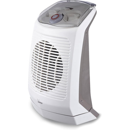 bimar HF201 Termoventilatore Elettrico Portatile, Bagno, stufetta elettrica Basso consumo, Scaldino, Timer 24h, Aria Calda, Silenzioso, Riscaldamento Ambiente, Tripla Sicurezza