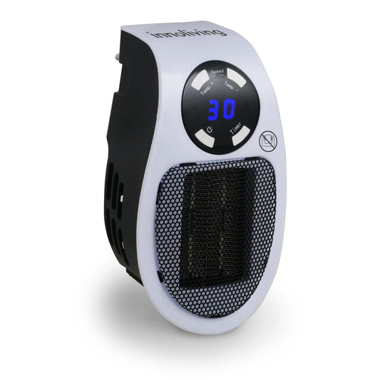 Mini termoventilatore PTC con spina display LED 500W, INN-583