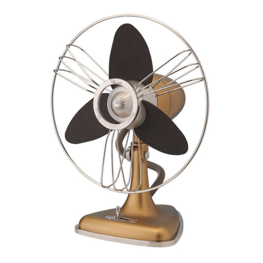 Bimar INB-VTM34.CA Ventilatore da Tavolo Vintage Caramello 35W Elica Ø 30cm Orientabile Destra Sinistra