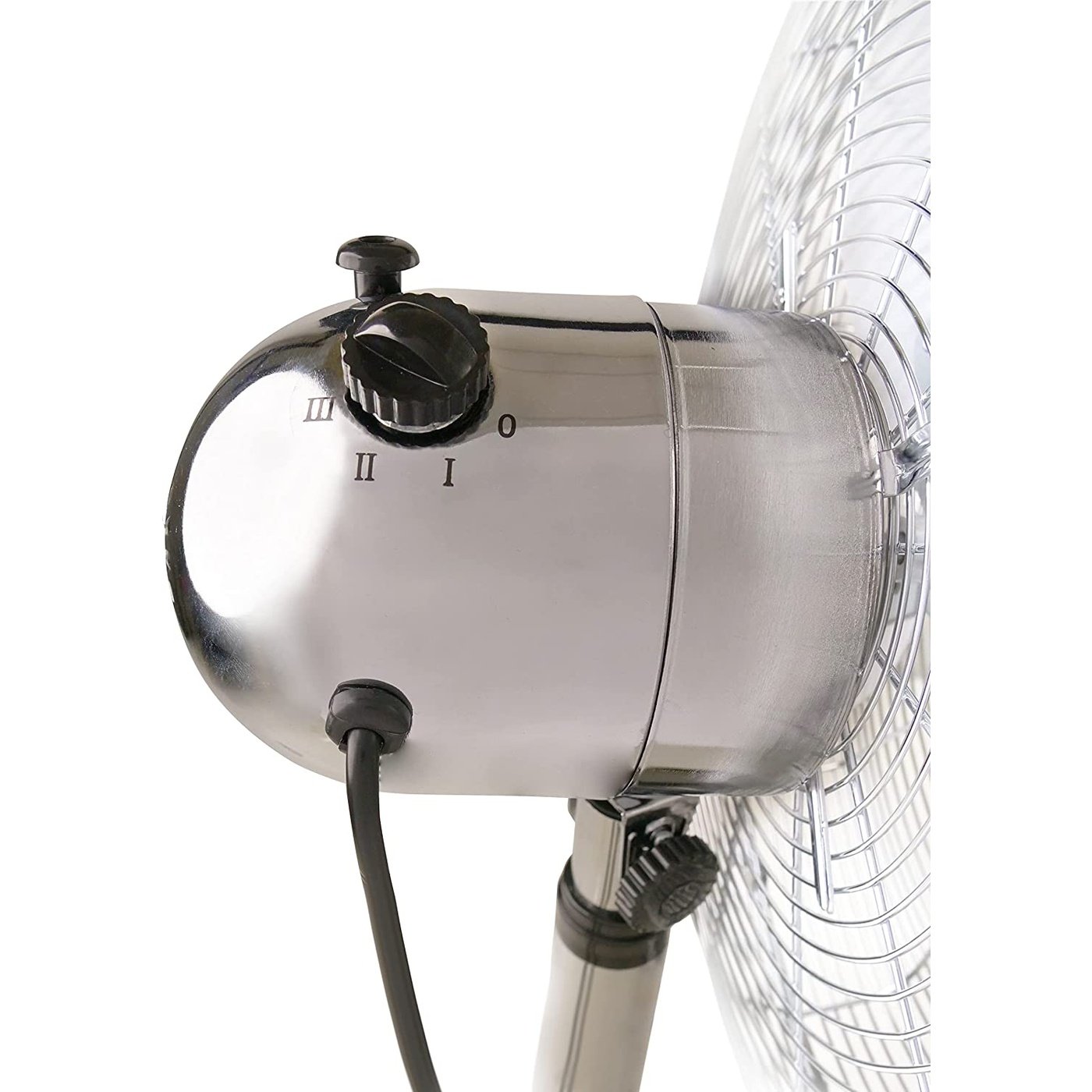 Ventilatore a piantana in metallo oscillazione 3 velocità 50W, Innoliving INN-522