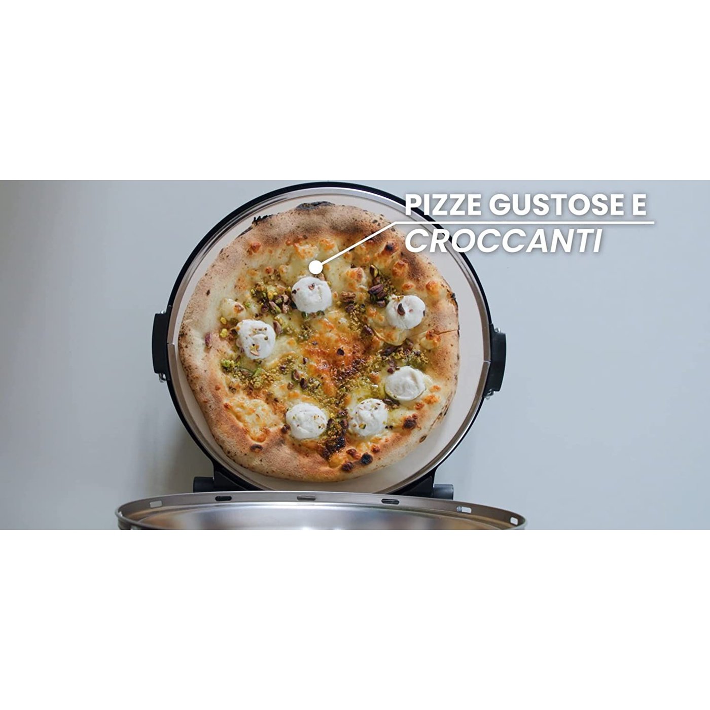 Forno Pizza con Termostato 1200W Ceramic Innoliving INN-796