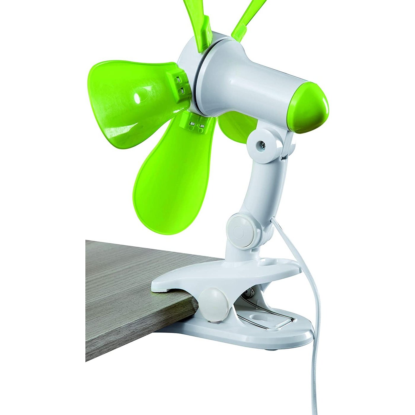 Ventilatore da Tavolo Portatile INN-510 da 42 Cm con Clip, Plastica, Verde