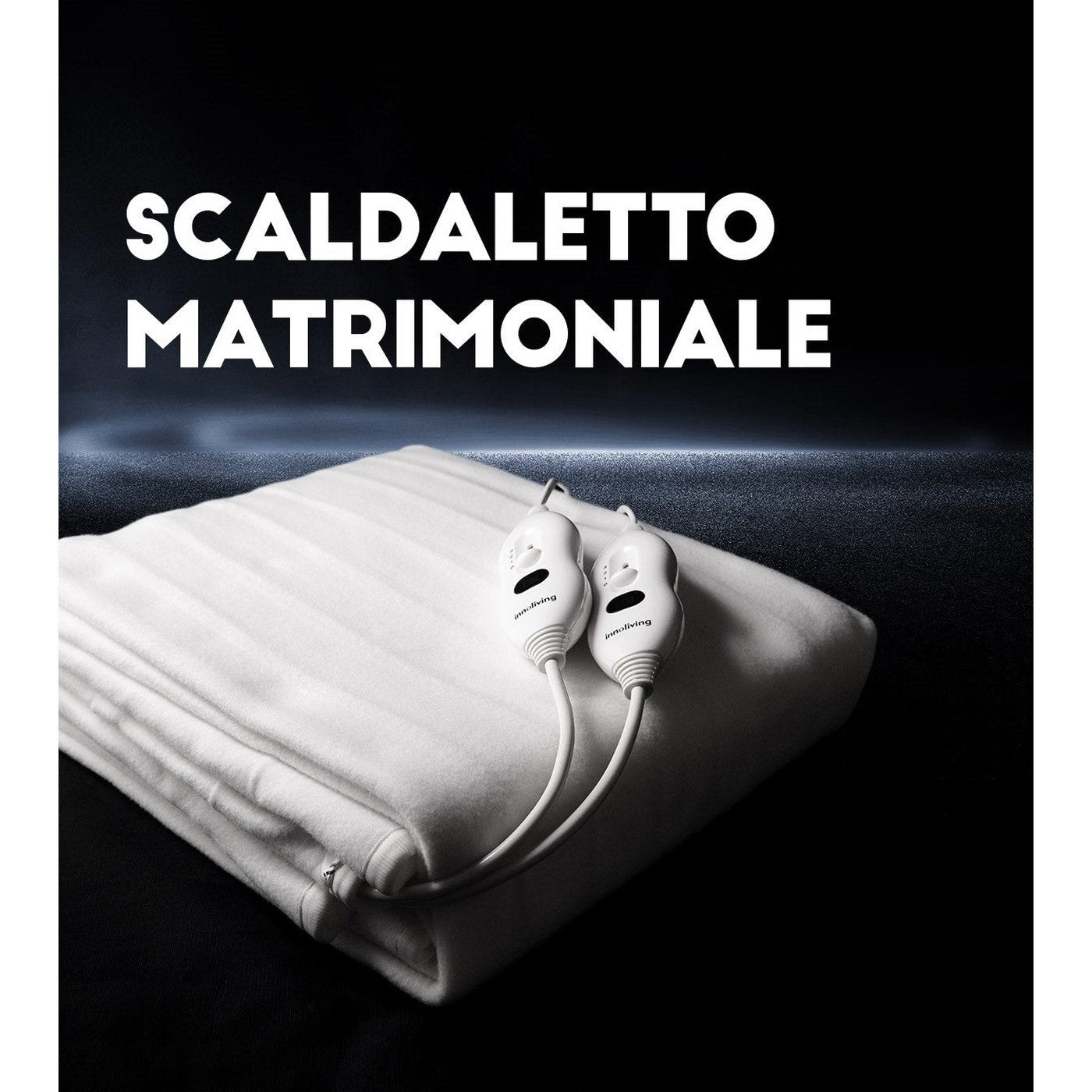 Scaldaletto matrimoniale poliestere 160x140cm 3 temperature, Innoliving INN-065