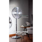 Ventilatore a piantana in metallo oscillazione 3 velocità 50W, Innoliving INN-522