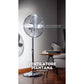 Ventilatore a piantana in metallo oscillazione 3 velocità 50W, Innoliving INN-522