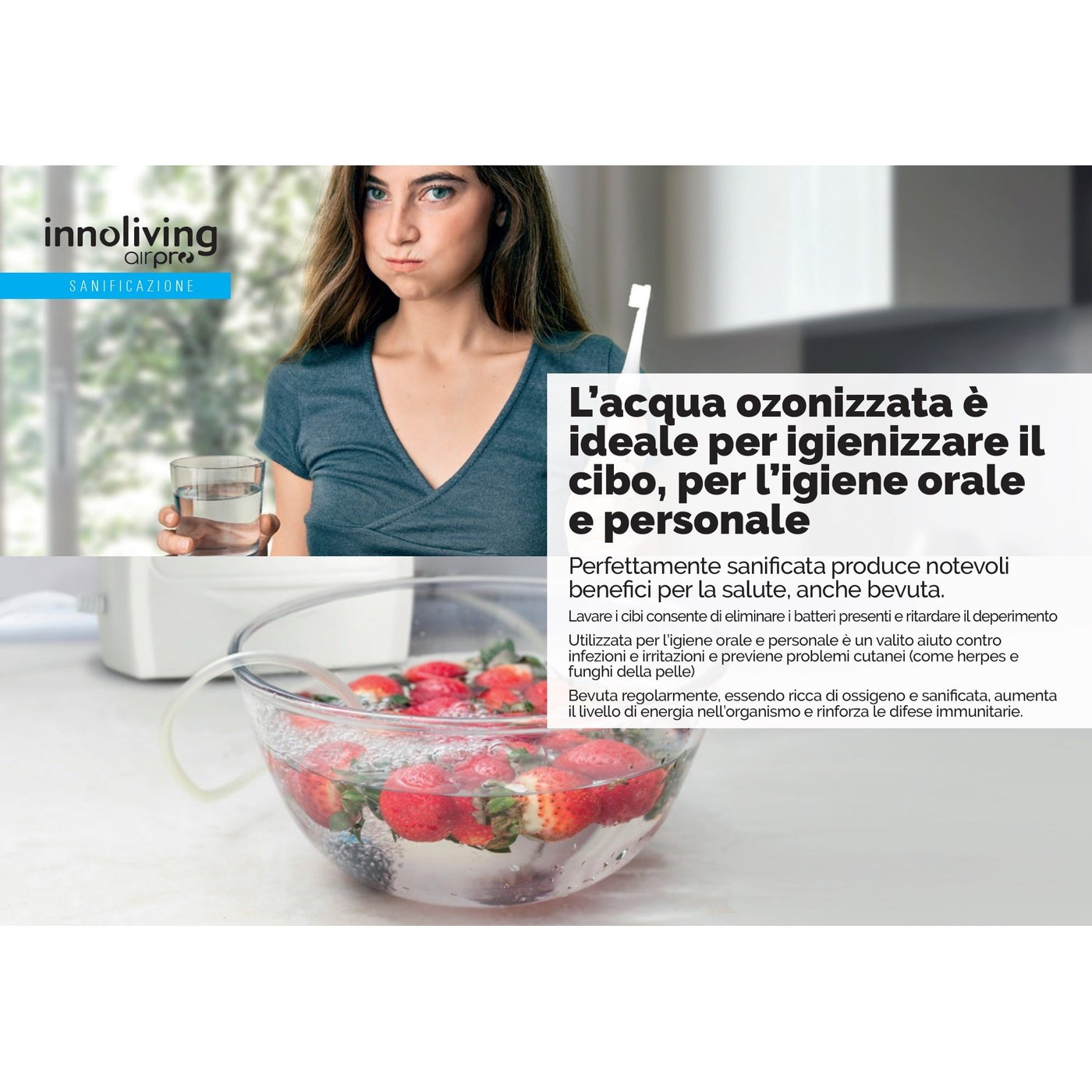 Generatore di Ozono per Aria e Acqua Innoliving INN-553