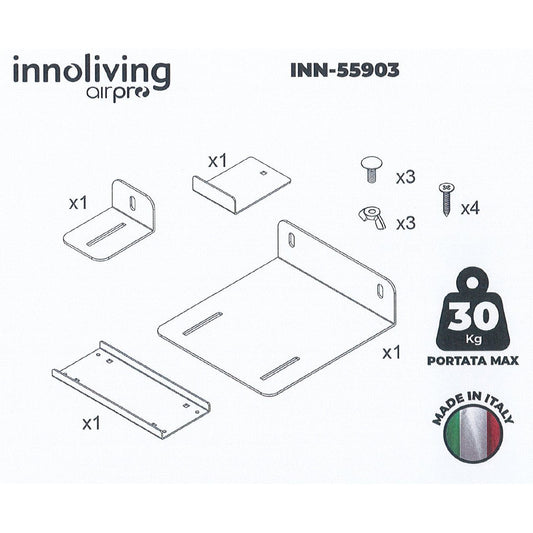 Supporti e Staffe per il Fissaggio di INN-559 Purificatore d'Aria Innoliving AirPro